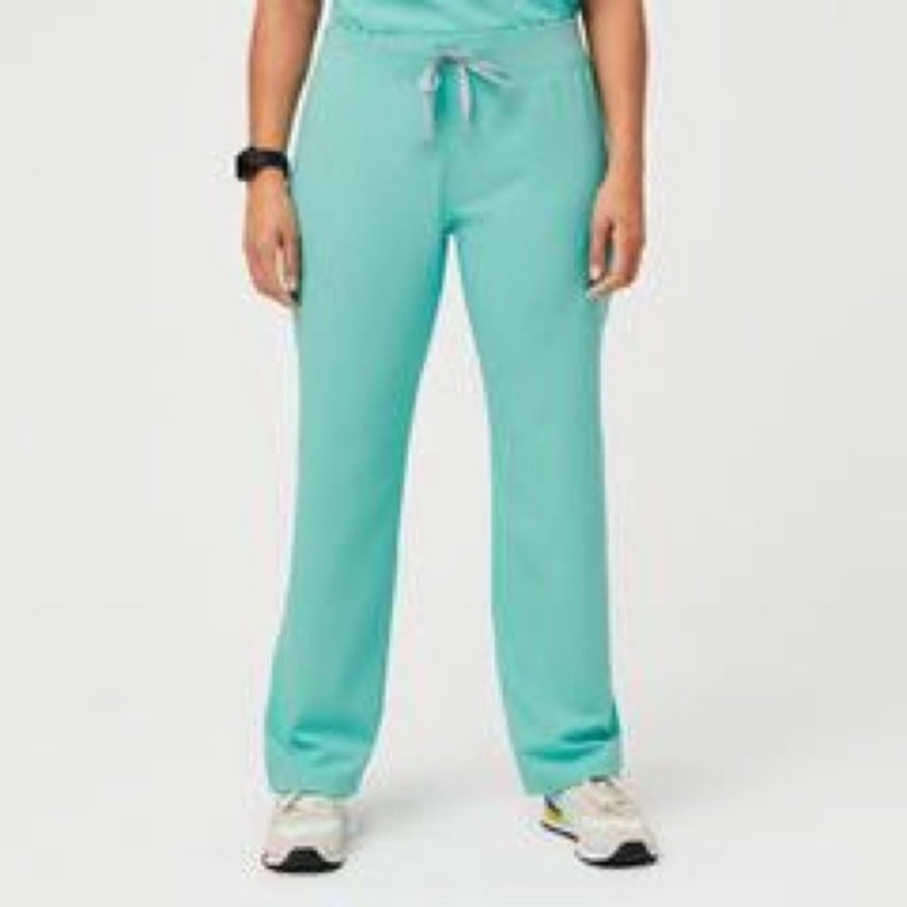 Figs Livingston Aqua Pants (S)